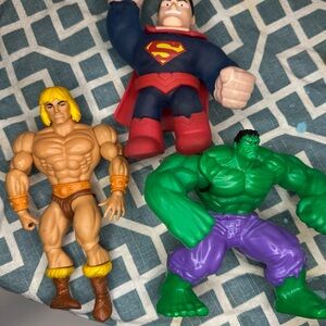 Superhero Action Figure Set - he-man Superman hulk